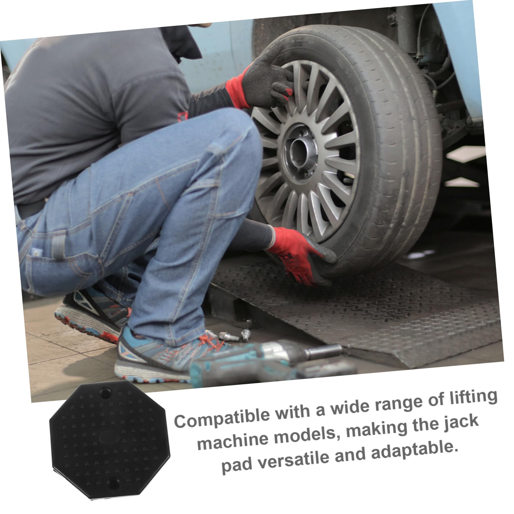 PACKOVE 2pcs Lift Pad Jack Pad Floor Jack Stand Pad Jack Stand Pads Floor Jack Rubber Pad Vehicle Lifts Jack Stand Rubber Pads