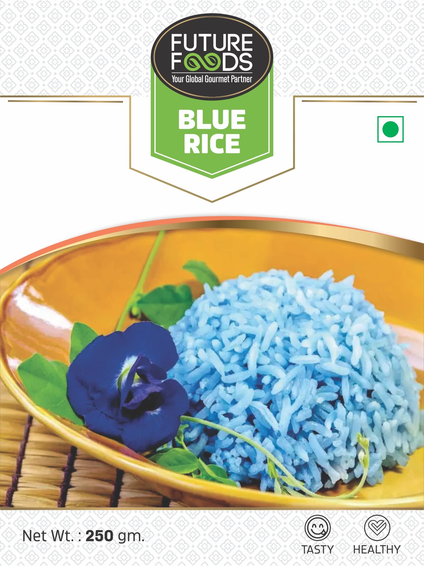 Future Foods Premium Thai, Jasmine Blue Rice 450g | Short Grain | Healthy & Rich in Antioxidants | Sugar-Free & Gluten Free | Cholesterol & Fat-Free | Supports Digestion | Easy to Cook (Pack of 2)