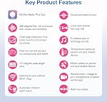 VTech Smart mis à jour WiFi Moniteur bébé VM901, 5-inch 720p Affichage, 1080p Caméra, HD NightVision, Zoom de pylône entièrement à distance, 2-Way Parler, App gratuite pour téléphone intelligent, Fonctionne avec iOS, Android