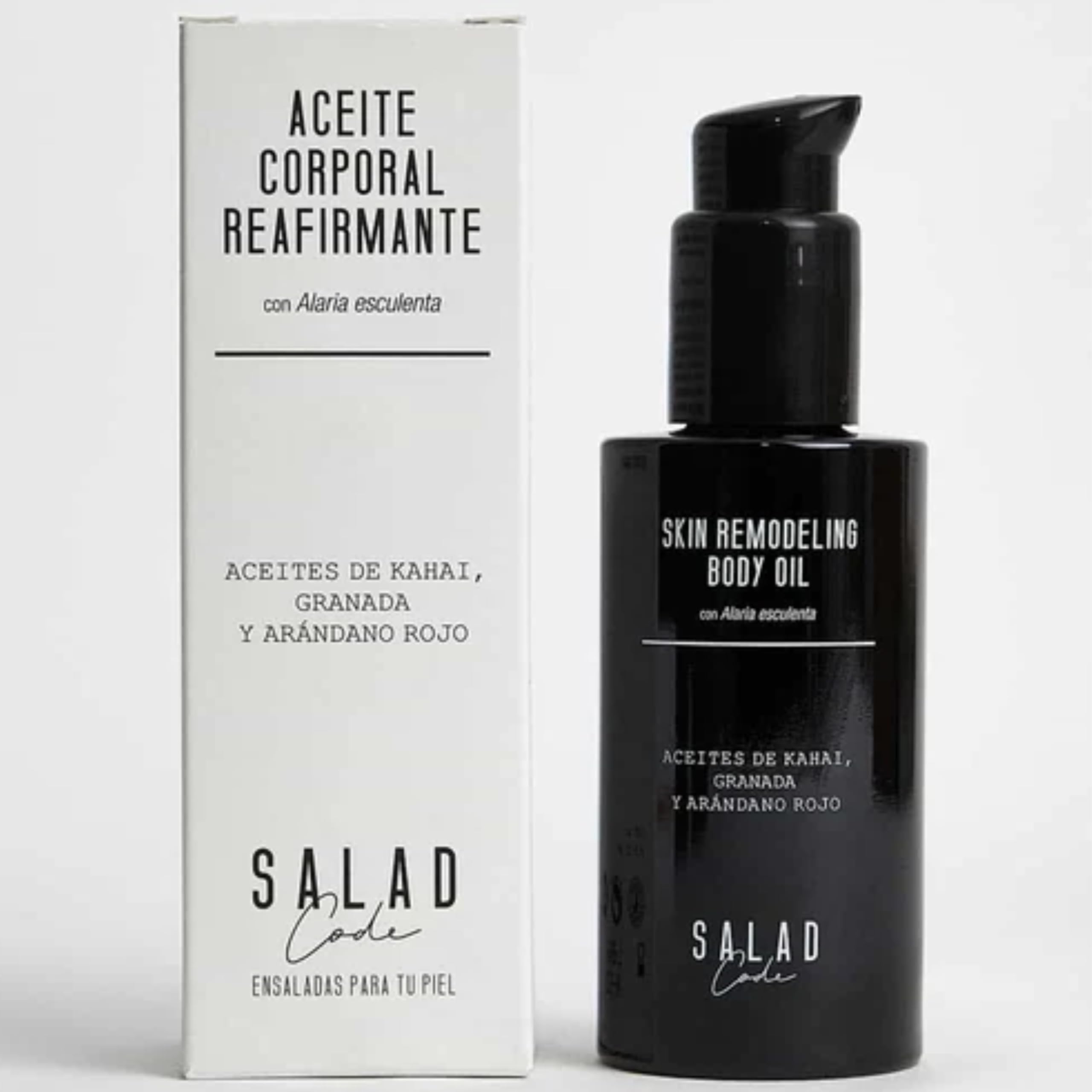 SALAD CODE Aceite Reafirmante Corporal para Flacidez – Antiestrías Embarazo – Mejora Firmeza y Elasticidad – Suaviza celulitis piernas y gluteos – Aceite Corporal +90% Ingredientes Naturales