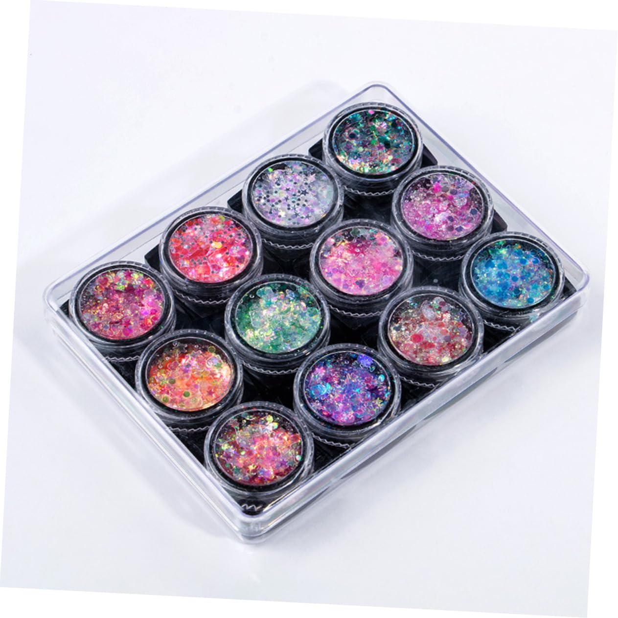 POPETPOP Set Da 2 Pezzi vistoso gel di paillettes per il corpo trucco arredamento del corpo bglossy gel per il corpo glitterato gel di paillettes per il viso gel per il corpo con paillettes