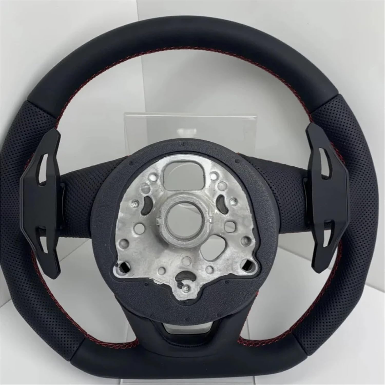 Half Perforated Leather Steering Wheel A5 A6 A6L A4 A4L C8 Q5 Q7 Tt Rs3 Rs4 Rs5 S4 S5 B8 .5 B9 Car Accessories For Audi A3