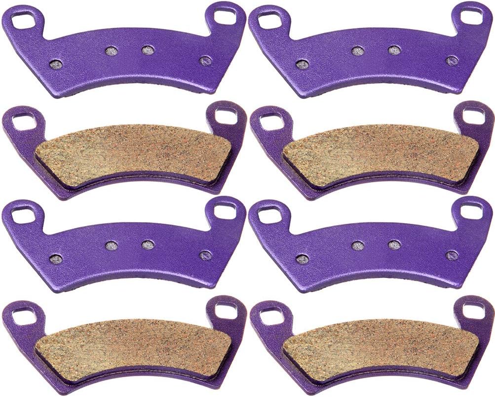 OCPTY Carbon Fiber Brake Pads Front and Rear FA452 Fits for Polaris Ranger 400 2010-2013 4 pairs brake pads