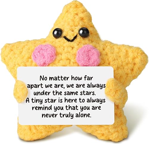 Crochet Yellow Star Doll Friendship Gift - Astronomy Gifts For Boyfriend