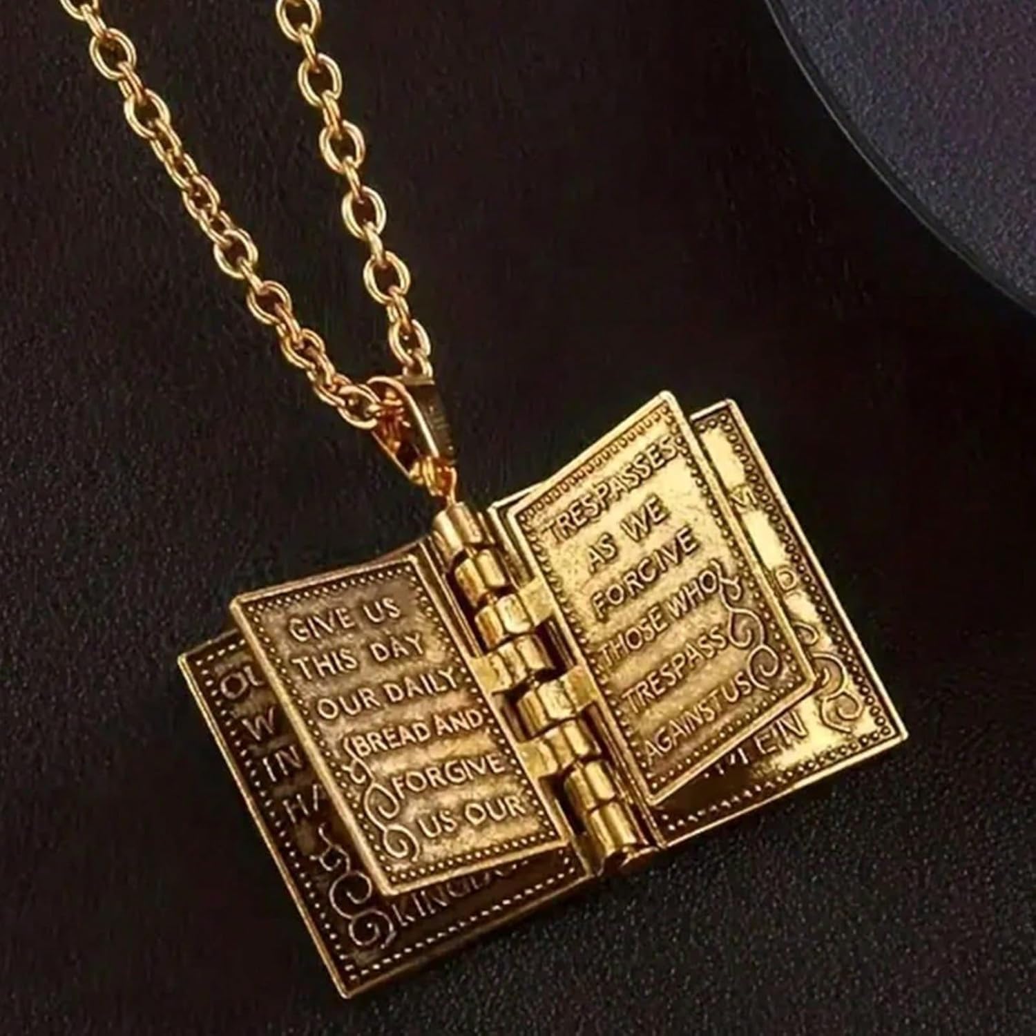 To My Son Necklace Christian Cross Pendant Xquisitely Engraved Lord'S Prayer Necklace Birthday Inspirational Gifts for Son - Image 2