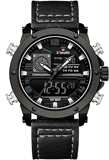 Naviforce 9236 – Elegant Men's Watch with Black/Grey/Black