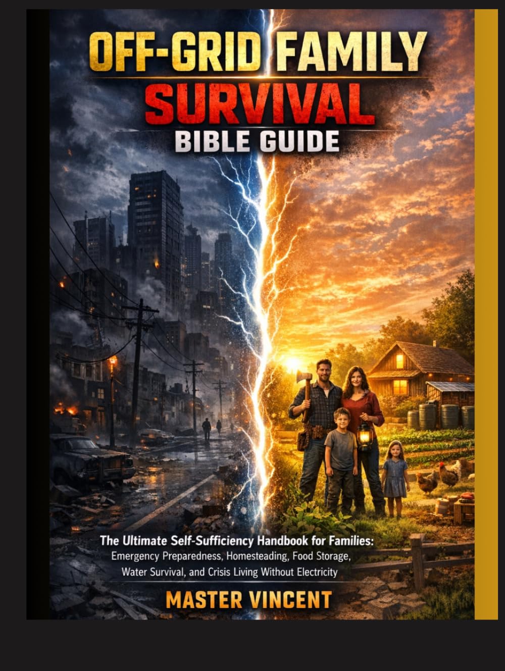 OFF-GRID FAMILY SURVIVAL BIBLE GUIDE: The Ultimate Self-Sufficiency Handbook for Families: Emergency Preparedness, Homesteading, Food Storage, Water Survival, and Crisis Living Without Electricity