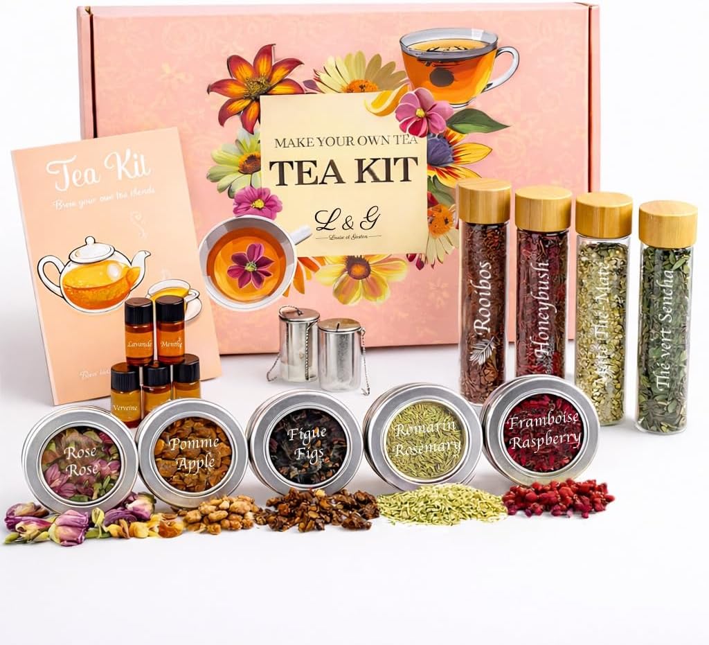 L&G Kit de té y degustación — Honeybush, Rooibos, Sancha Green, Maté