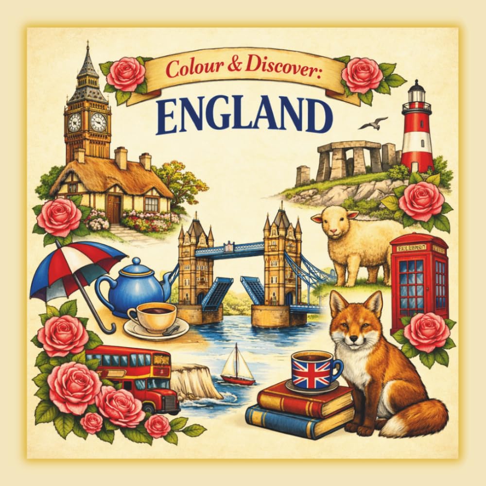 Colour & Discover: England: An Educational Colouring Journey Through England’s Landmarks and Traditions