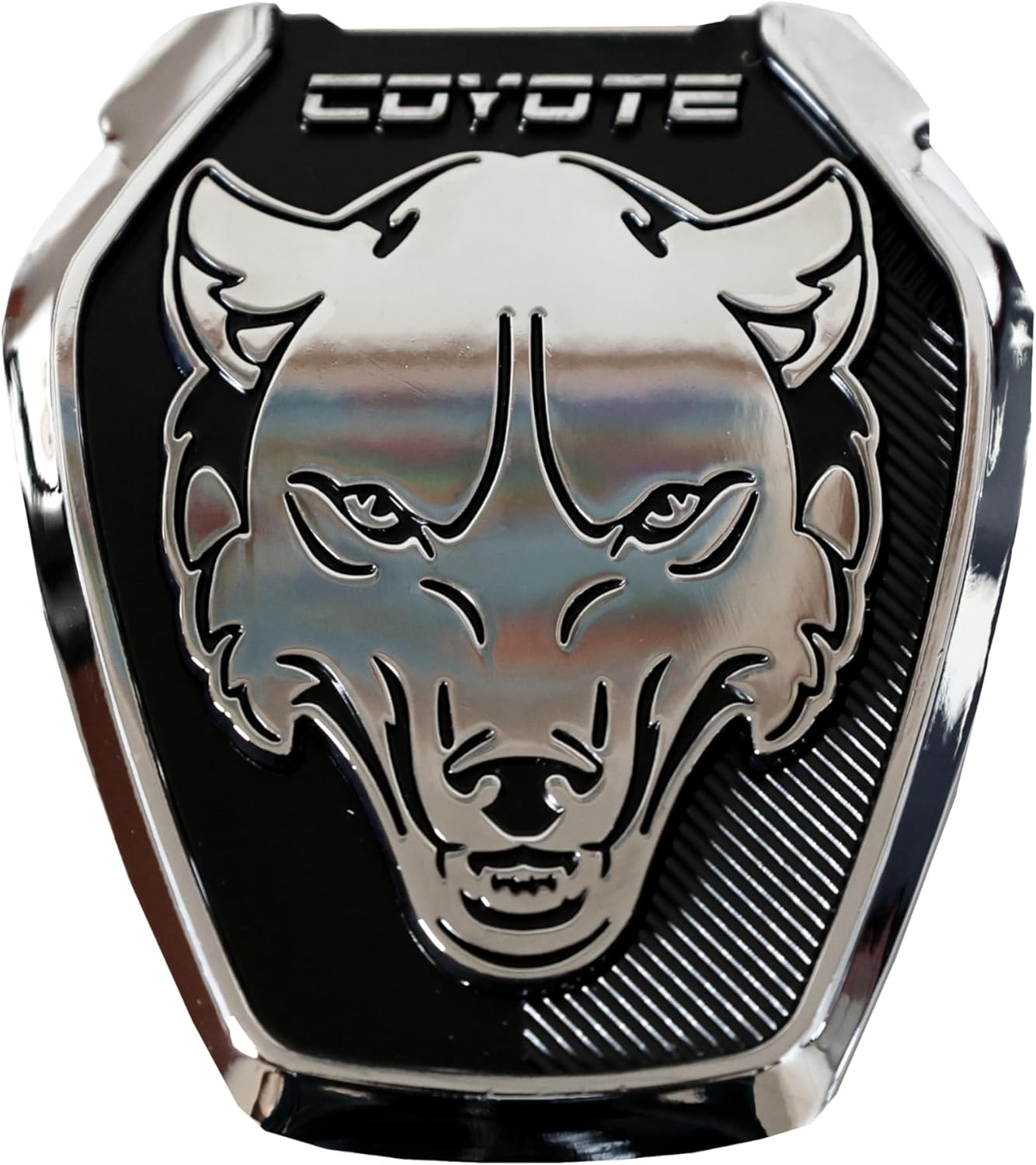 S650 Style Dark Coyote Grille/Decklid Badge (Chrome/Black)
