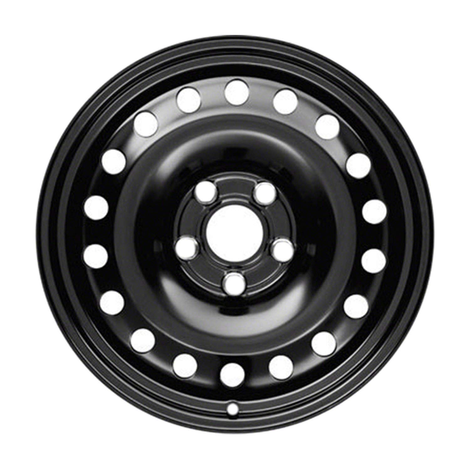 Multiple Manufactures STL02505U45 Black Wheel with Painted and Meets All Federal Motor Safety Standards (18 x 8. inches /5 x 114 mm, 0 mm Offset)