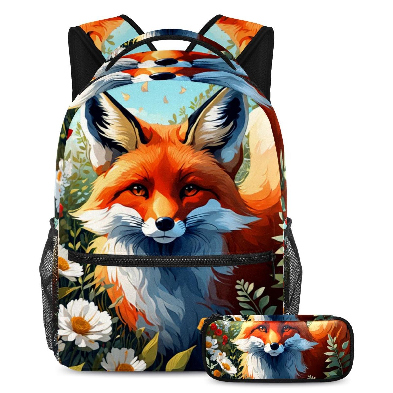 Ensemble cartable avec grand volume de rangement pour classeurs et manuels