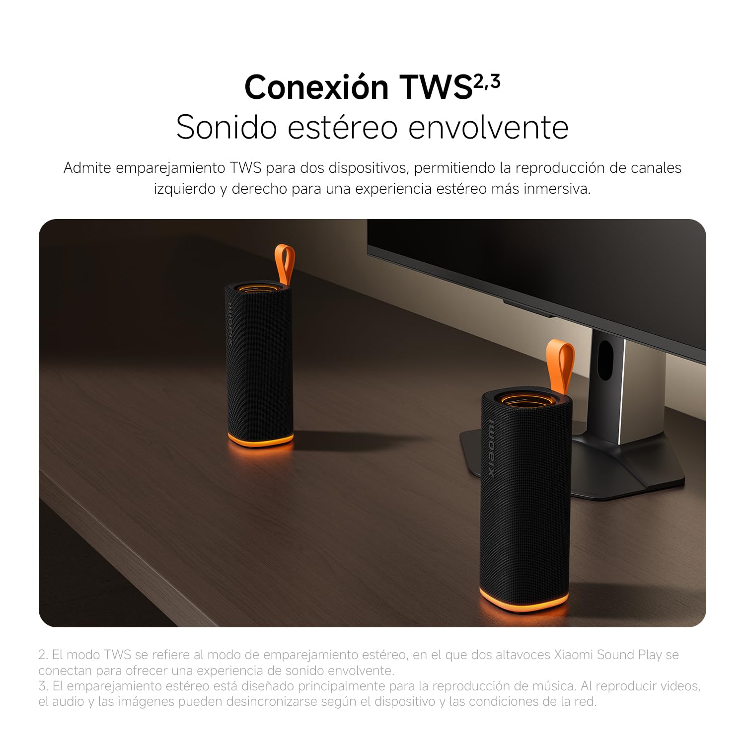 XIAOMI Sound Play Altavoz Bluetooth Portátil 18W, Sonido Inmersivo Potente, Auracast Multi-Speaker, Luz RGB Ambiental, 14 Horas de Batería, IP68 Waterproof, TWS Pairing, Bluetooth 6.0, USB-C, Negro