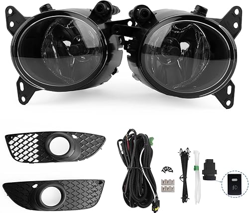 Remarkable Power FL7127 - 09/11-14 Mitsubishi Lancer Non-EVO, juego de luces antiniebla bisel negro cromado