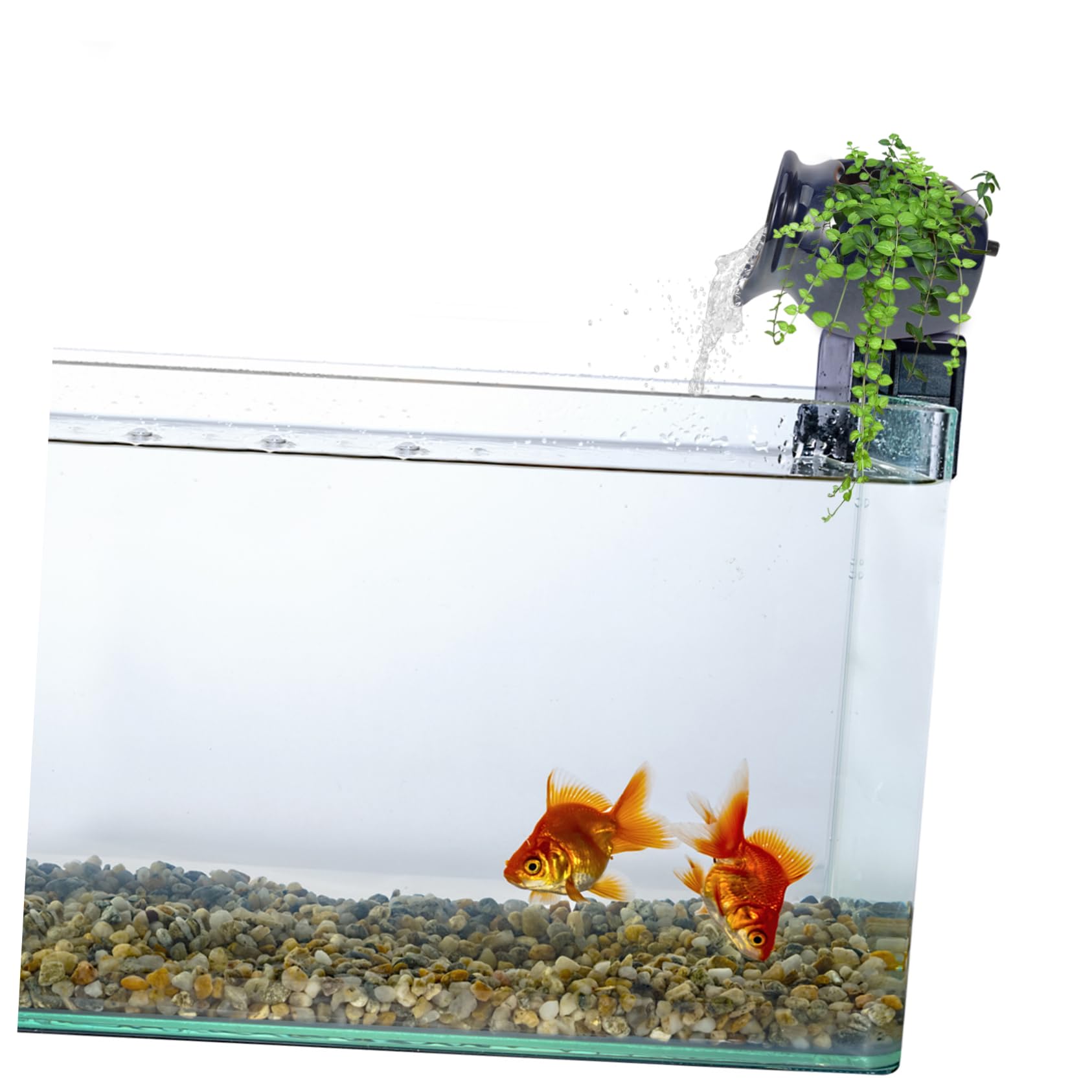 SEWOART Landscape Fountain Decor Ceramic Fountain Jar Circulating Waterfall Jar for Garden