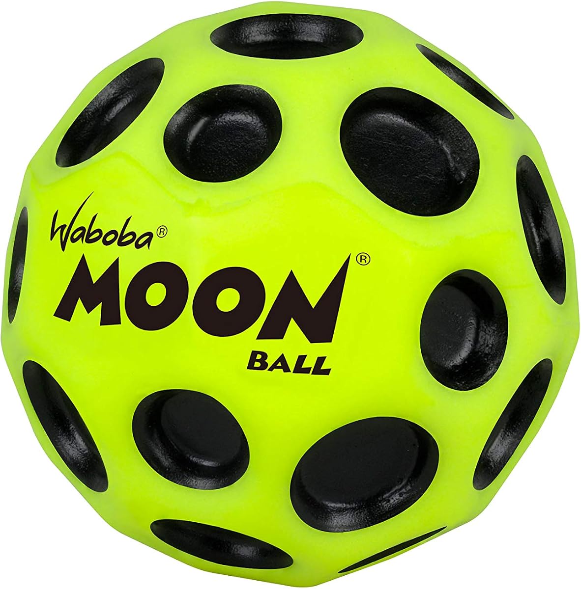 Waboba The Original Moon Ball - Pelota hiperrebotante - Hace un sonido pop cuando rebota - Rebote extremo y diversión para todas las edades - Perfecto para juegos activos y juegos en interiores o exteriores