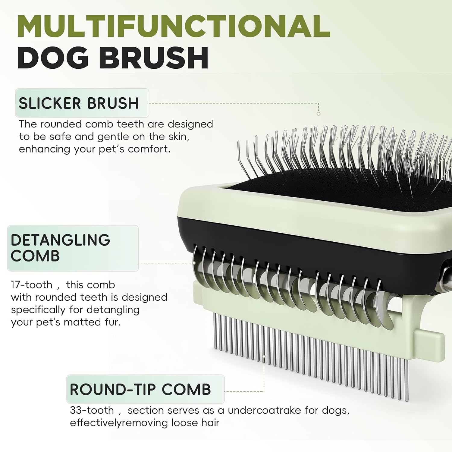 Slicker Brush for Dogs,Cat Brush for Shedding & Grooming | Deshedding Tool