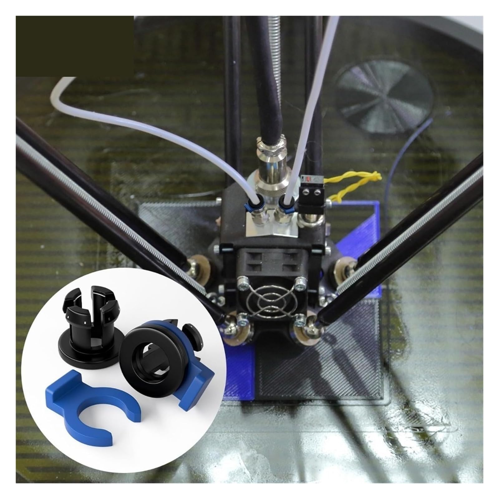 Compatible con Creality, Clip de pinza Bowden for Hotend de Metal