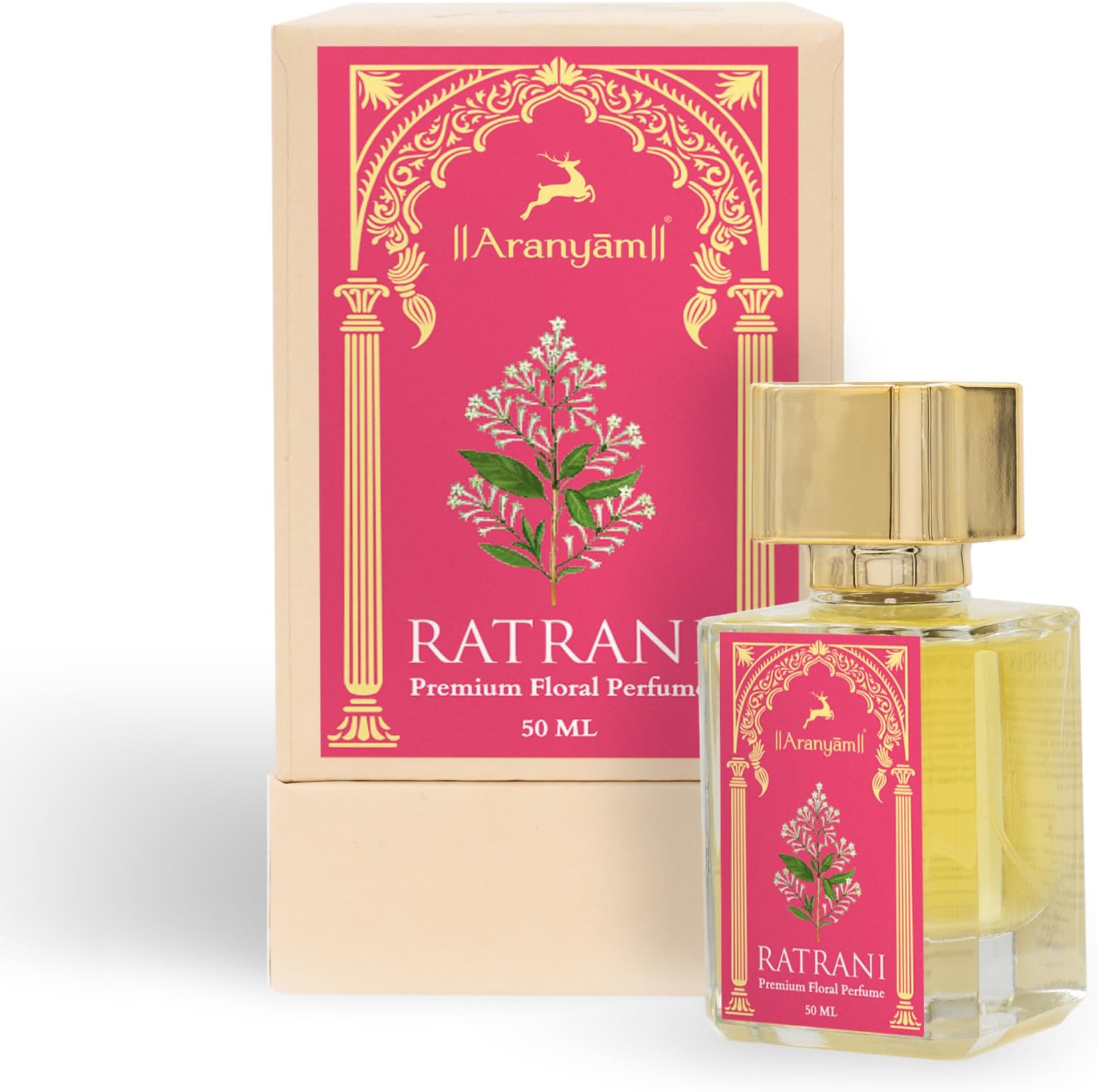 - Aranyam Perfumes Ratrani Premium Floral Perfume 50ml – Long Lasting Women Perfume Gift, Eau De Parfum Ideal Gift for Anniversary Birthday Casual Party