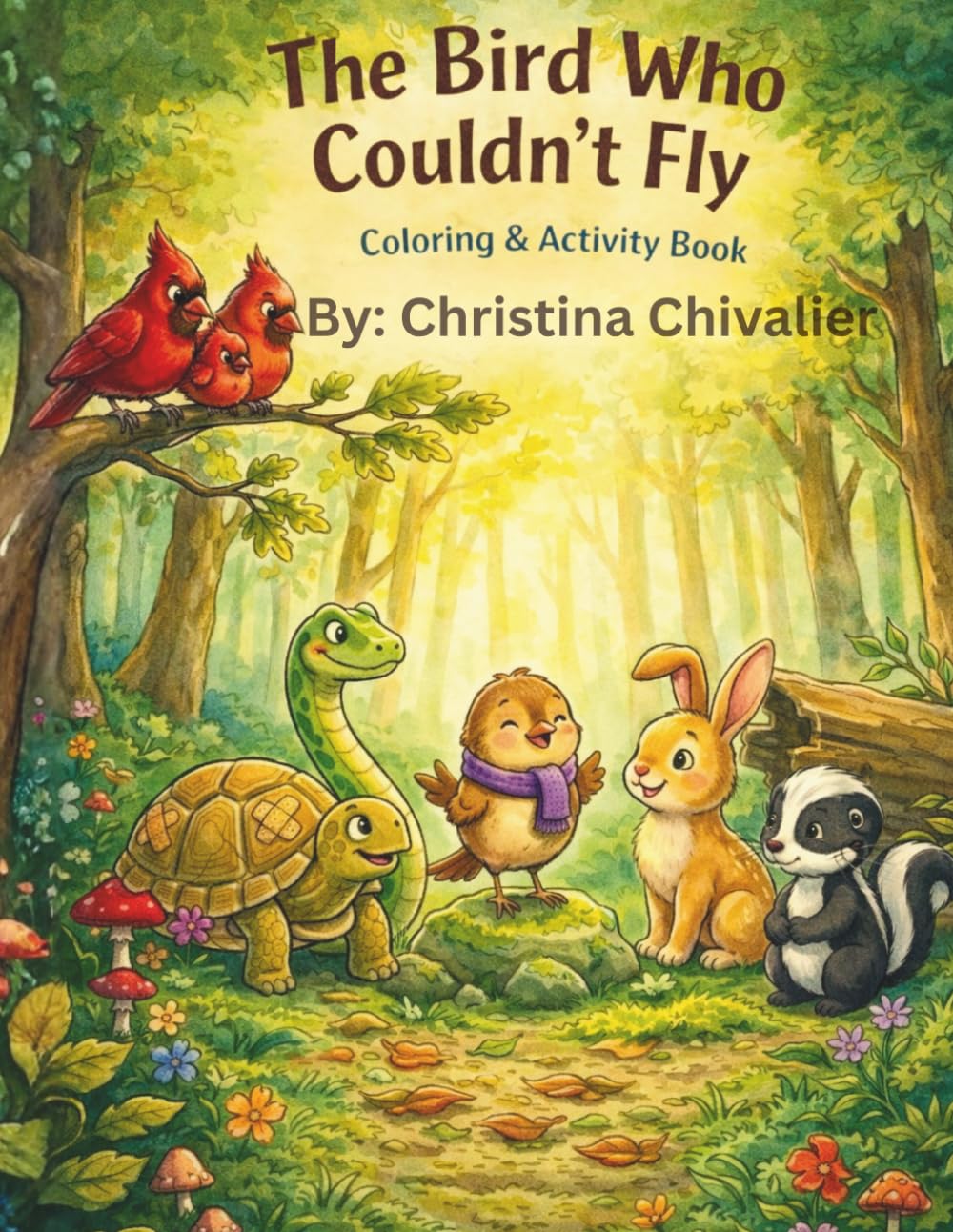 The Bird Who Couldn't Fly: Coloring & Activity Book