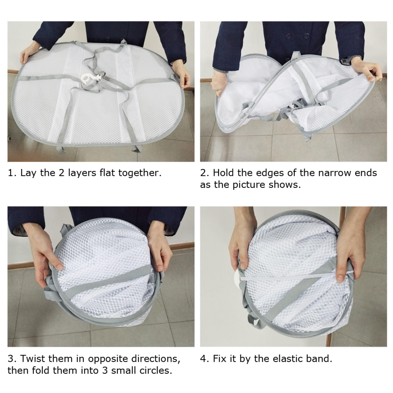 Secador de suéter plegable gris – Tendedero con 2 niveles con ganchos, 77 x 61 cm, superficie plana para jersey de lana y trajes de baño, estante de secado de malla