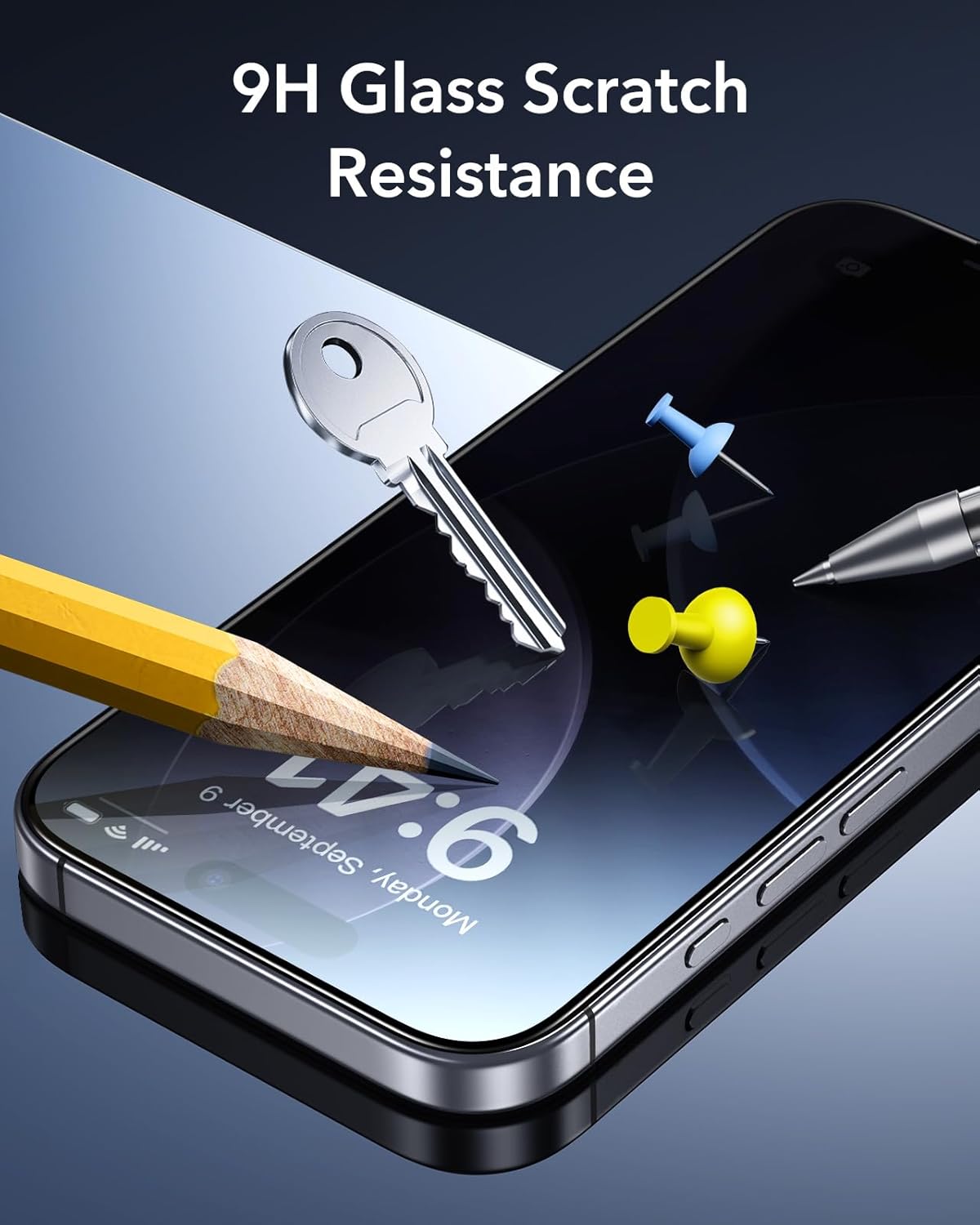 ESR 3 Pack for iPhone 17 Pro Privacy Screen Protector, Anti-spy Tempered-Glass Privacy Screen Protector with Easy Installation Tool, Micro-Curved Edges, Case Friendly - Image 7