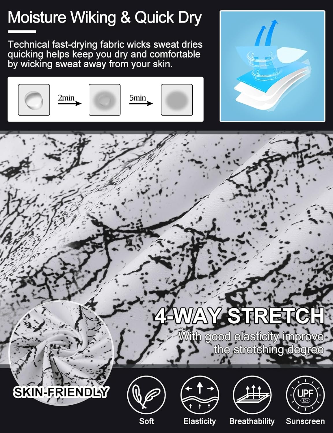 Cucuchy Womens Golf Shirt Half Sleeve Quarter Zip Polo Tennis Shirts Workout Tops - Image 5