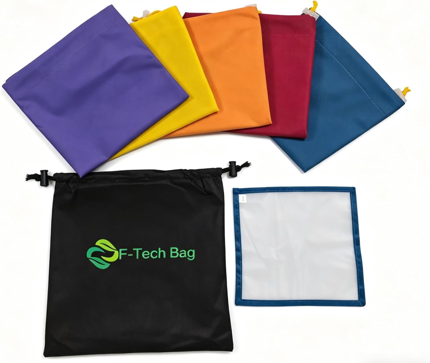 20 Gallon 5 Pack Filter Bag with Filter Screen and Storage Pouch for Hydroponics, Gardening, Juice etc.