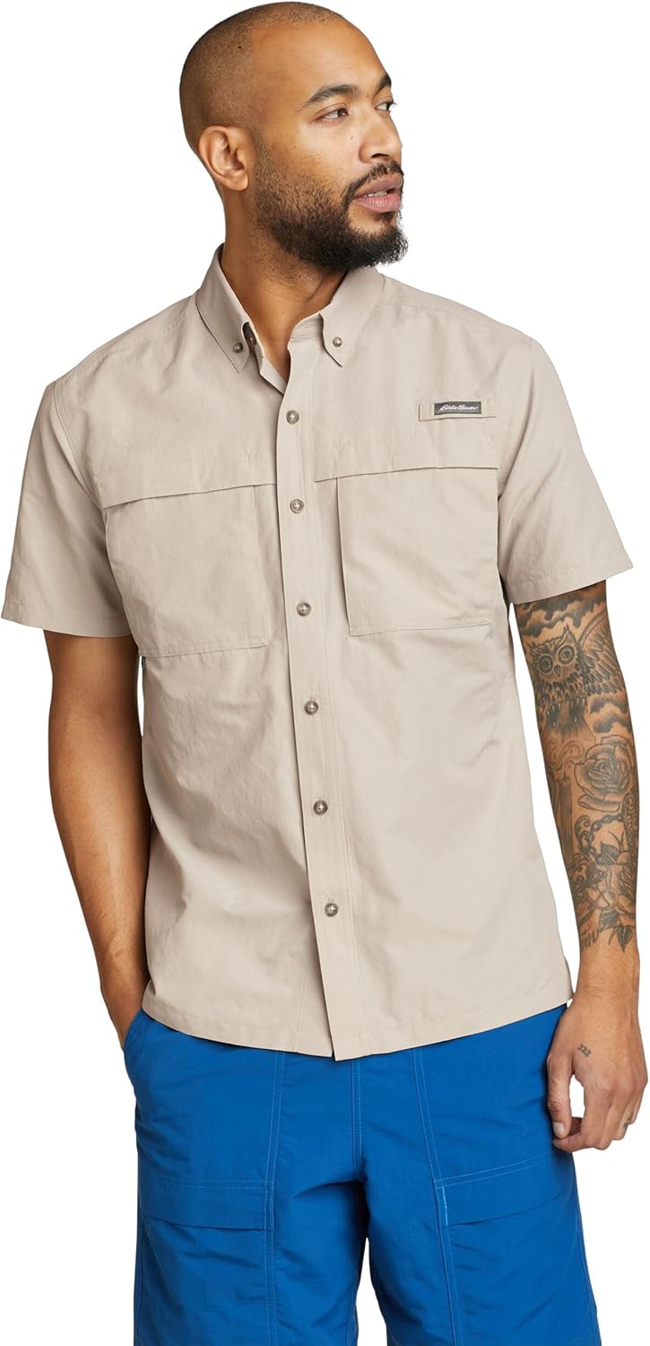 Eddie Bauer Mens Short Sleeve Ripstop Guide Shirt