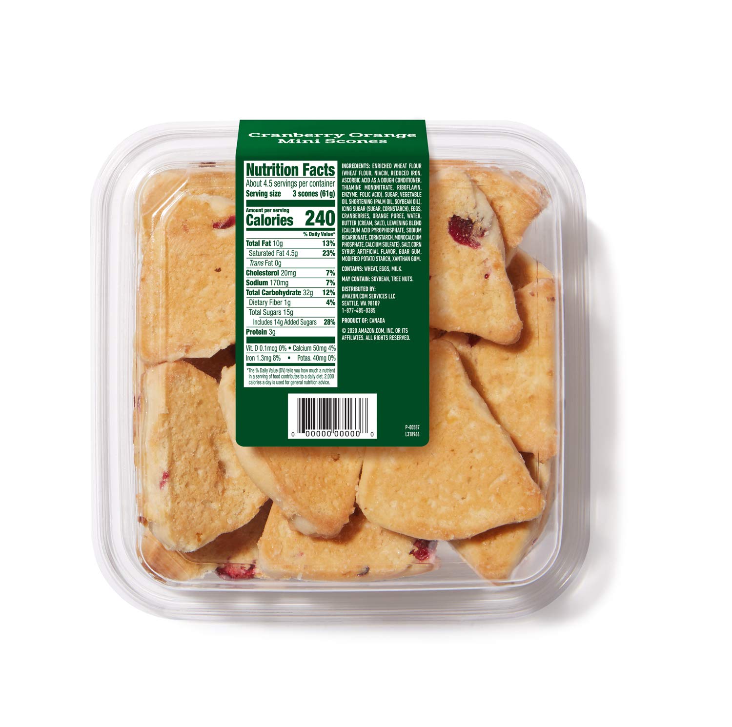 Fresh Brand – Cranberry Orange Mini Scones, 10 oz