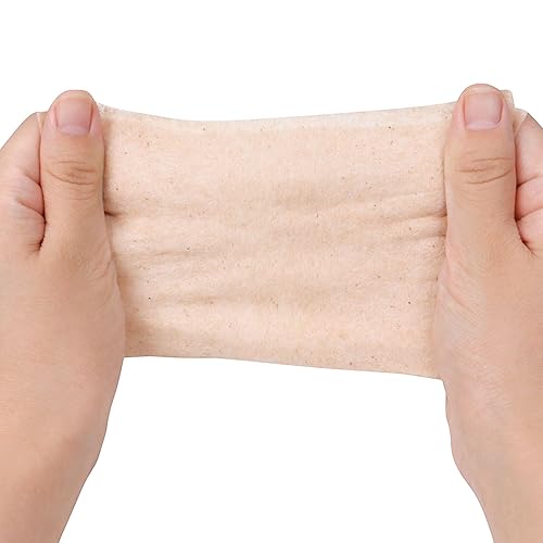 Miniatura 3 de Nest Designs Toallitas secas de algodón orgánico para piel sensible, sin productos químicos, 80 toallitas por paquete