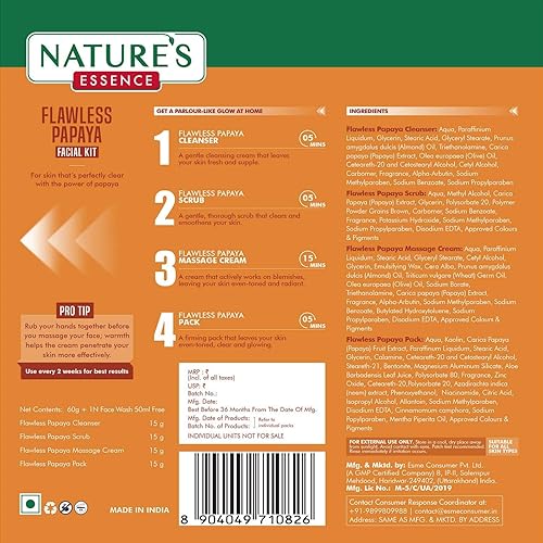 Miniatura 7 de Nature's Essence Kit facial de papaya impecable