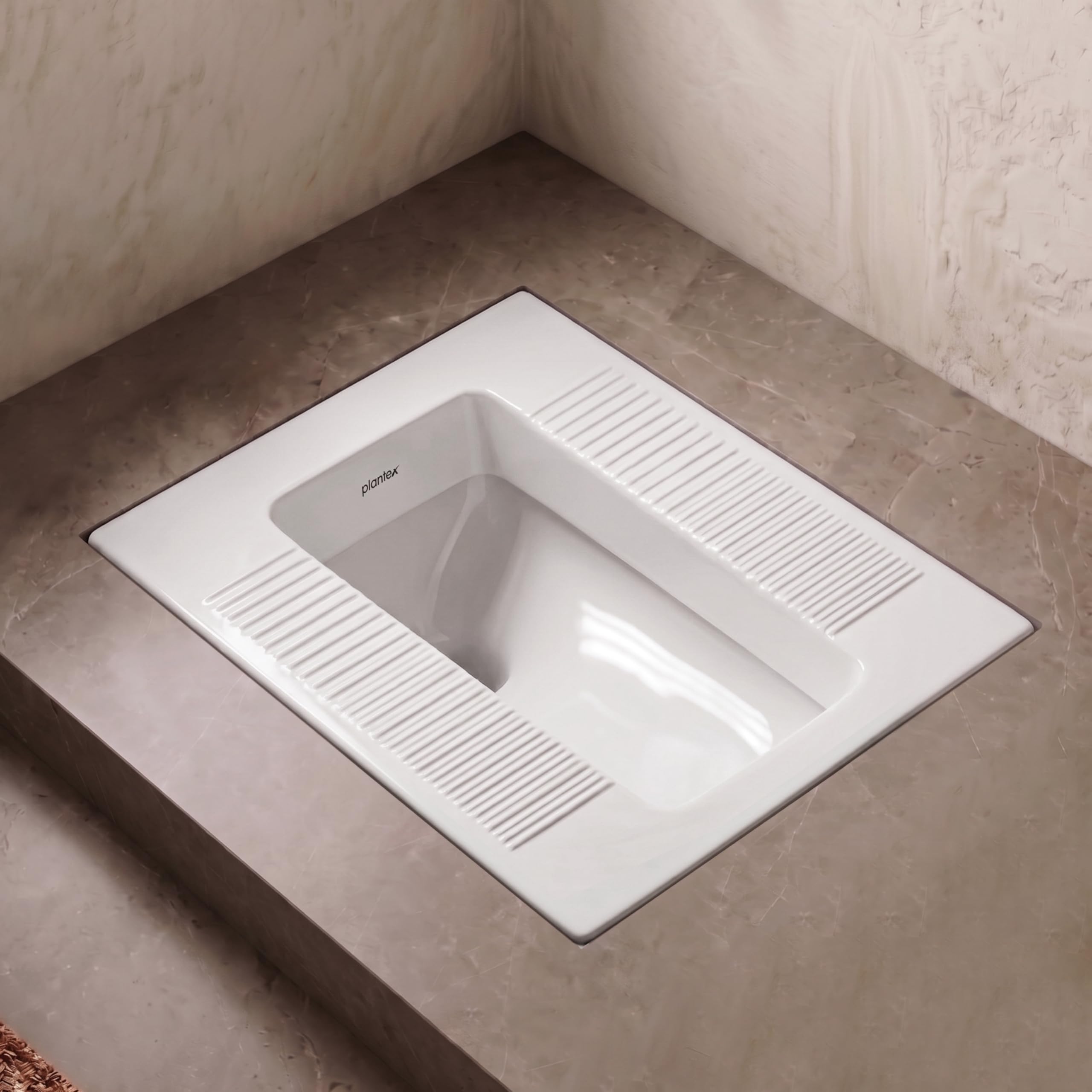 Plantex Indian Toilet Pan/Orrisa Pan for Bathroom/Household Squatting Pan/Sintered Stone Base Ceramic Sanitaryware Toilet - (2261)-image-10