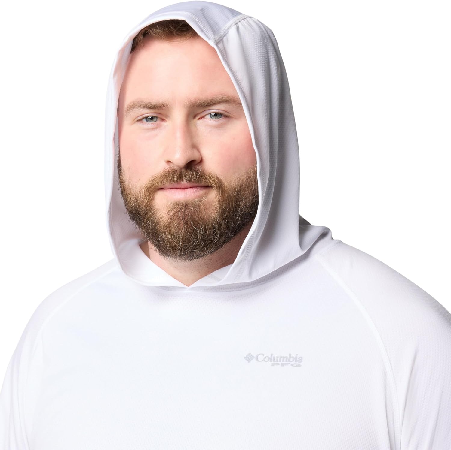 Columbia Men's PFG Solar Stream Hoodie, White, 5X - Image 3