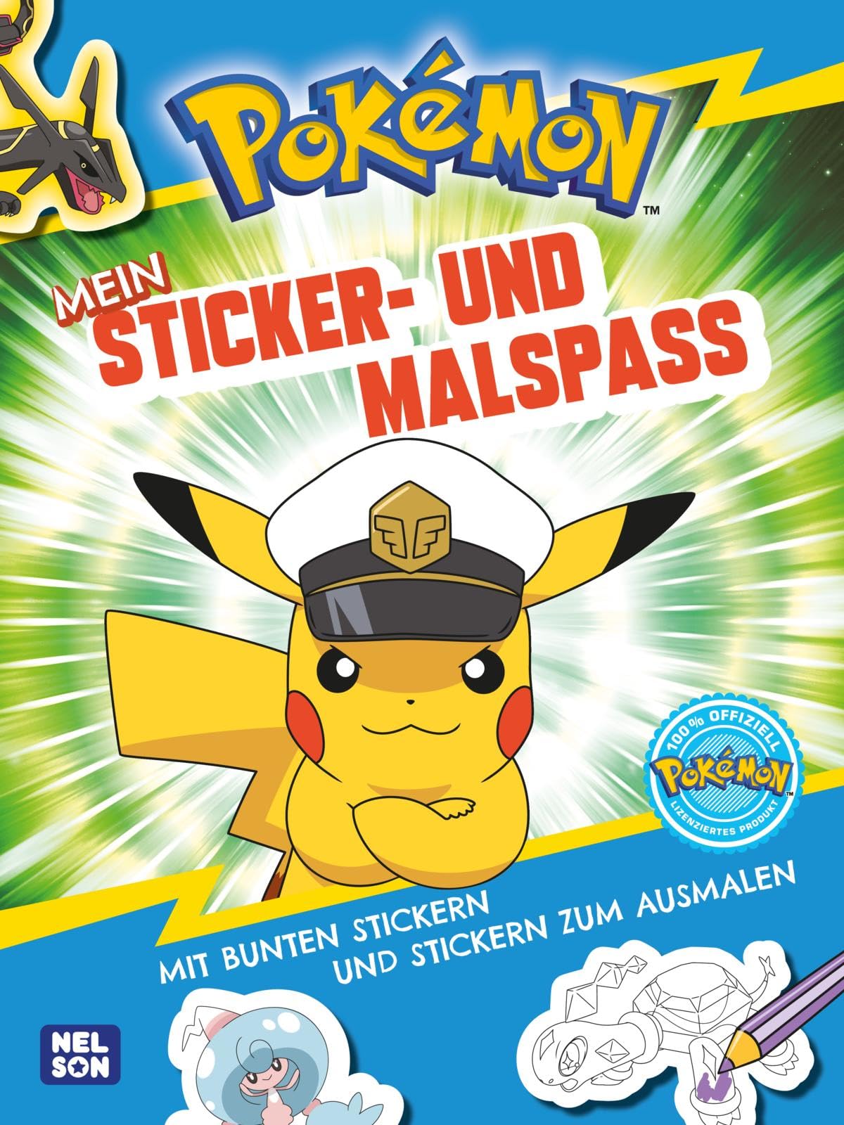 Pokémon Activity-Buch: Pokémon Mein Sticker- und Malspaß: Mit bunten Stickern und Stickern zum Ausmalen | Bunte Rätselseiten, Ausmalseiten und Sticker für Kinder ab 4 Jahren