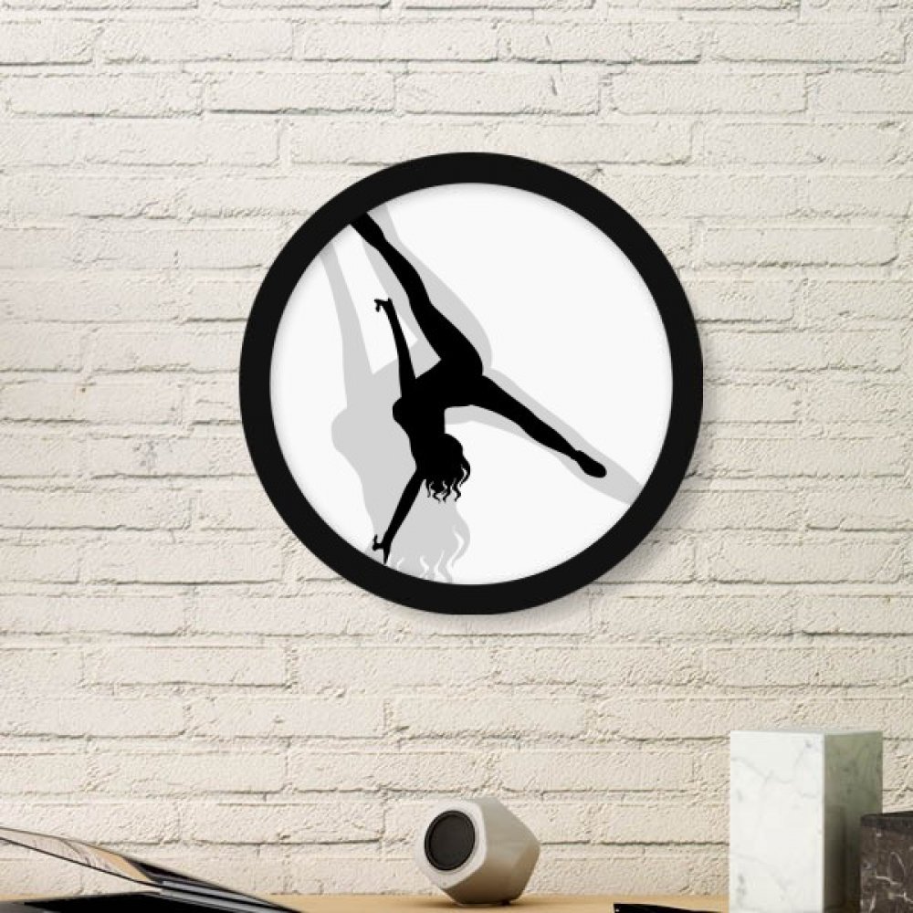 Cadre photo femme squats en bois noir pour décoration de salle de sport à la maison