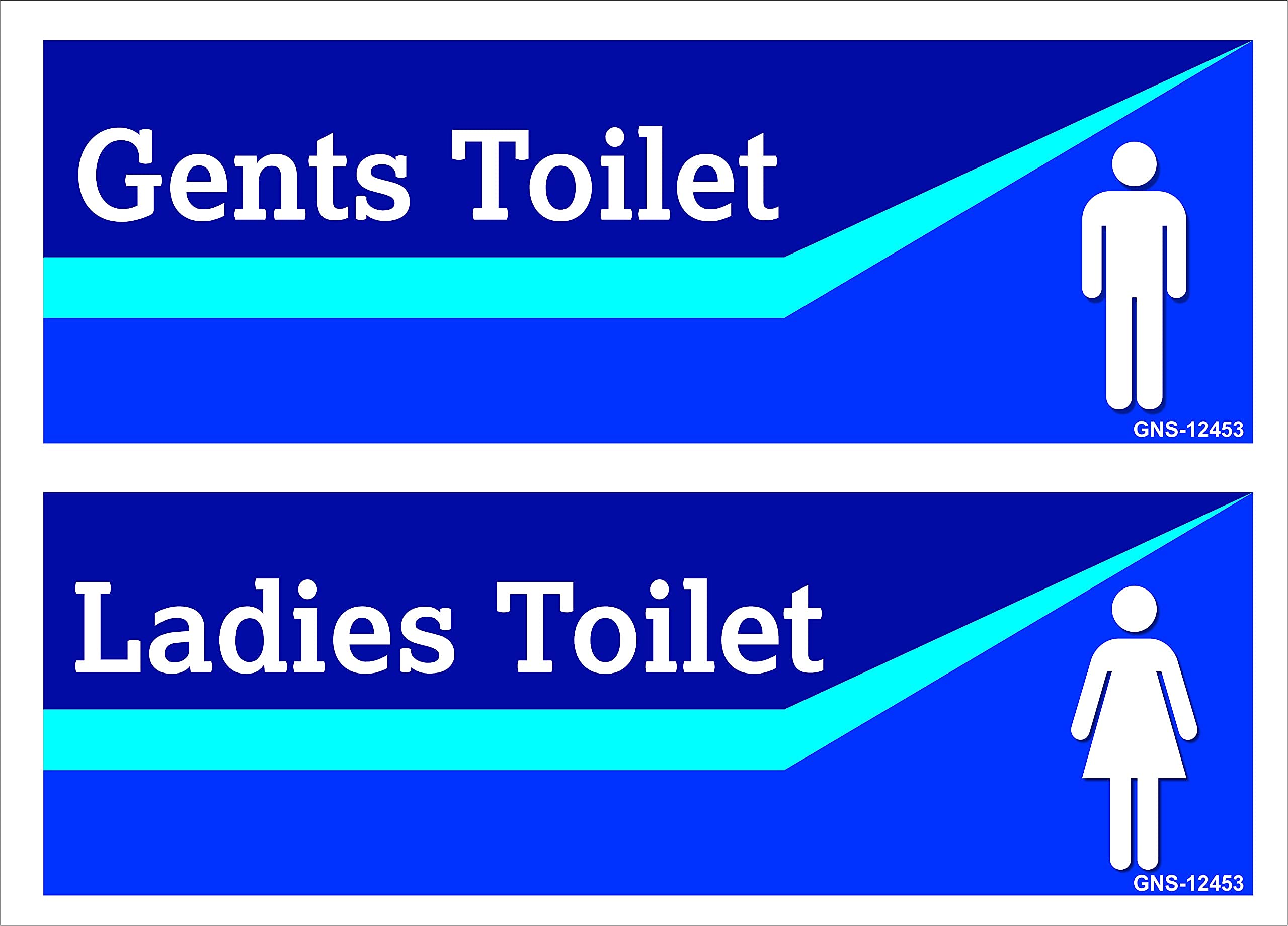 Aditya Sign® Gents and Ladies Toilet Sign Board for Office, Home, Industry, Public Places, Hospital GNS-12453
