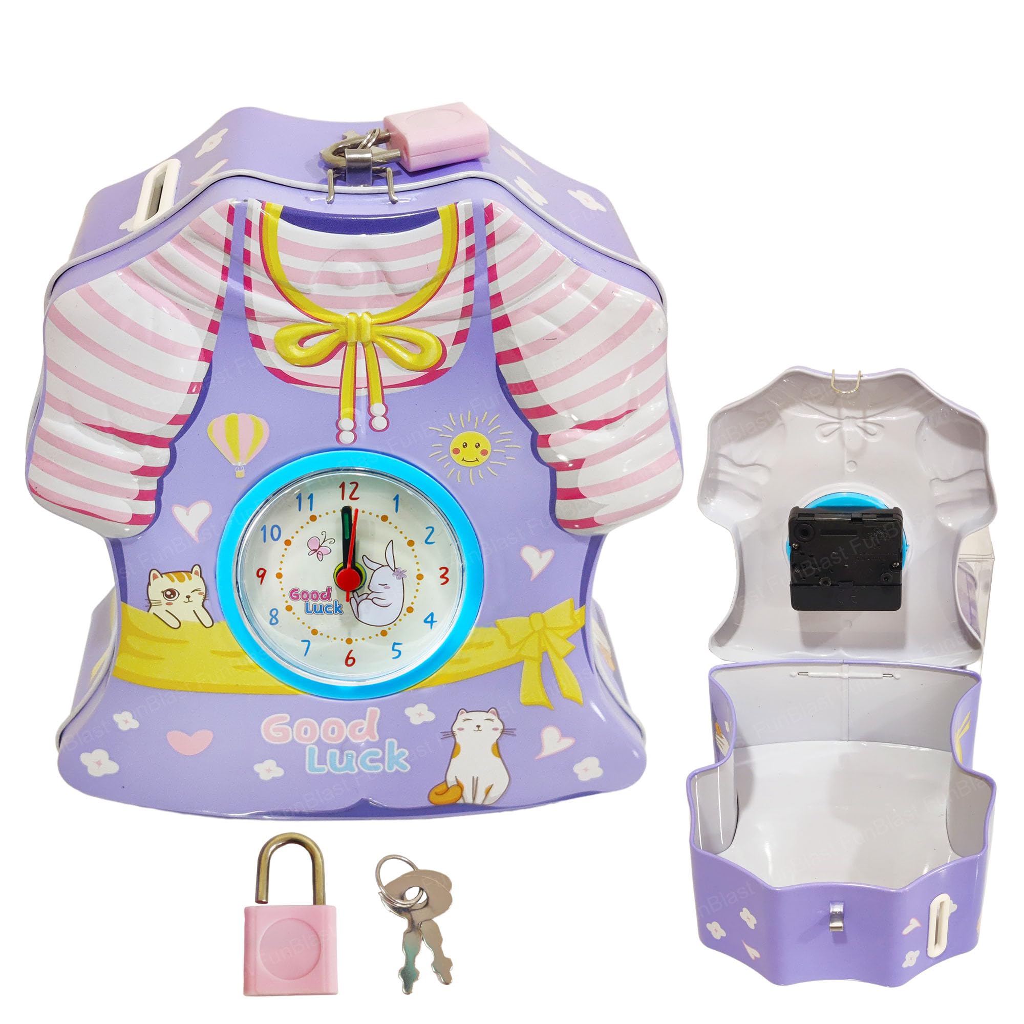 See full amazon price history chart for FunBlast Piggy Bank for Kids – 2 in 1 Alarm Clock Piggy Bank for Girls, Dress Design Coin Box for Kids, Girls with Lock & Key, Money Bank for Kids, Return Gift for Children FunBlast Piggy Bank for Kids – 2 in 1 Alarm Clock Piggy Bank for Girls, Dress Design Coin Box for Kids, Girls with Lock & Key, Money Bank for Kids, Return Gift for Children (B0D476KZJF) Amazon Price History, Amazon Price Tracker
