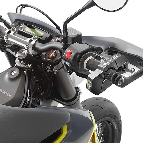 Miniatura 8 de Empuñadura de bloqueo de manillar de motocicleta con funda de protección de palanca, bloqueo de motocicleta resistente antirrobo para freno de