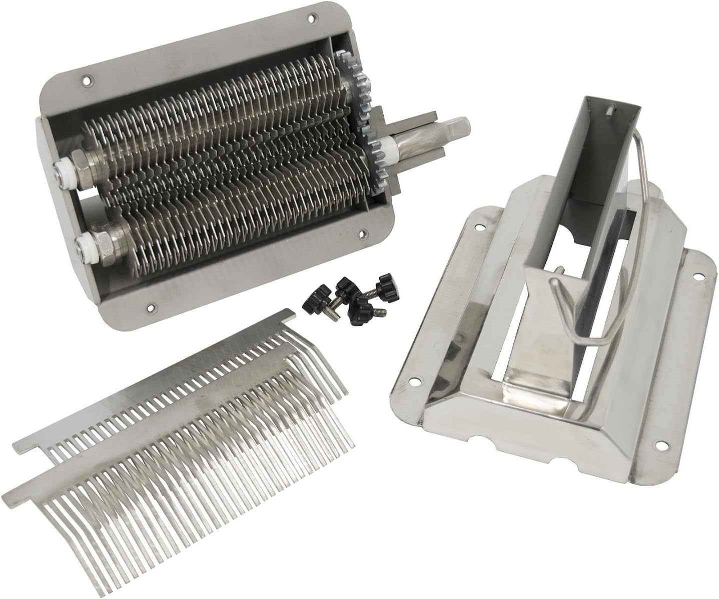 American Eagle Food Machinery 1HP Commercial Electric Meat Tenderizer Kit Stainless Steel