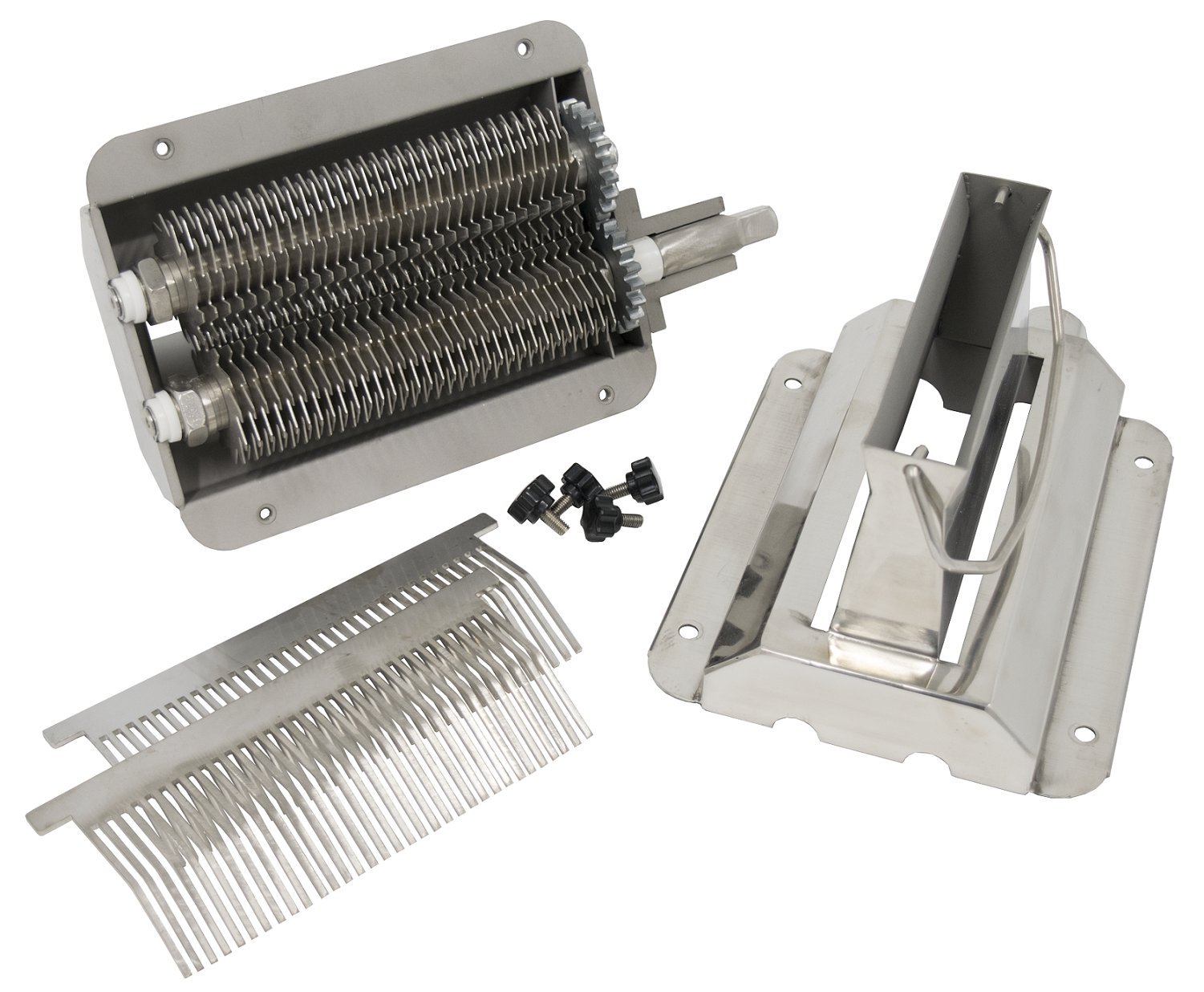 American Eagle Food Machinery 1HP Commercial Electric Meat Tenderizer Kit Stainless Steel