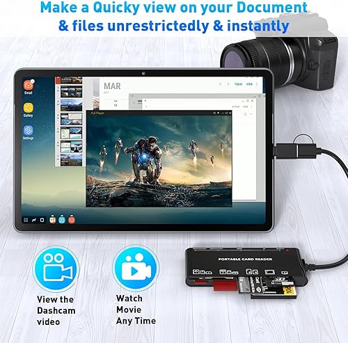 Miniatura 8 de xD-Picture - Lector de tarjetas USB 3.0, lector de tarjetas de memoria para tarjetas xD/CF/MS/SD/TF - Lector de tarjetas 7 en 1 para Windows, Mac,