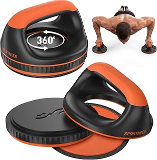 Sportneer Rotating Push Up Bars, Wrist-Friendly Detachable Handles, 440 lb | Detachable Design, More Than Basic Push-Ups, 2-in-1 or 3-in-1 Options, More Ways to Train, Compact Home Gym