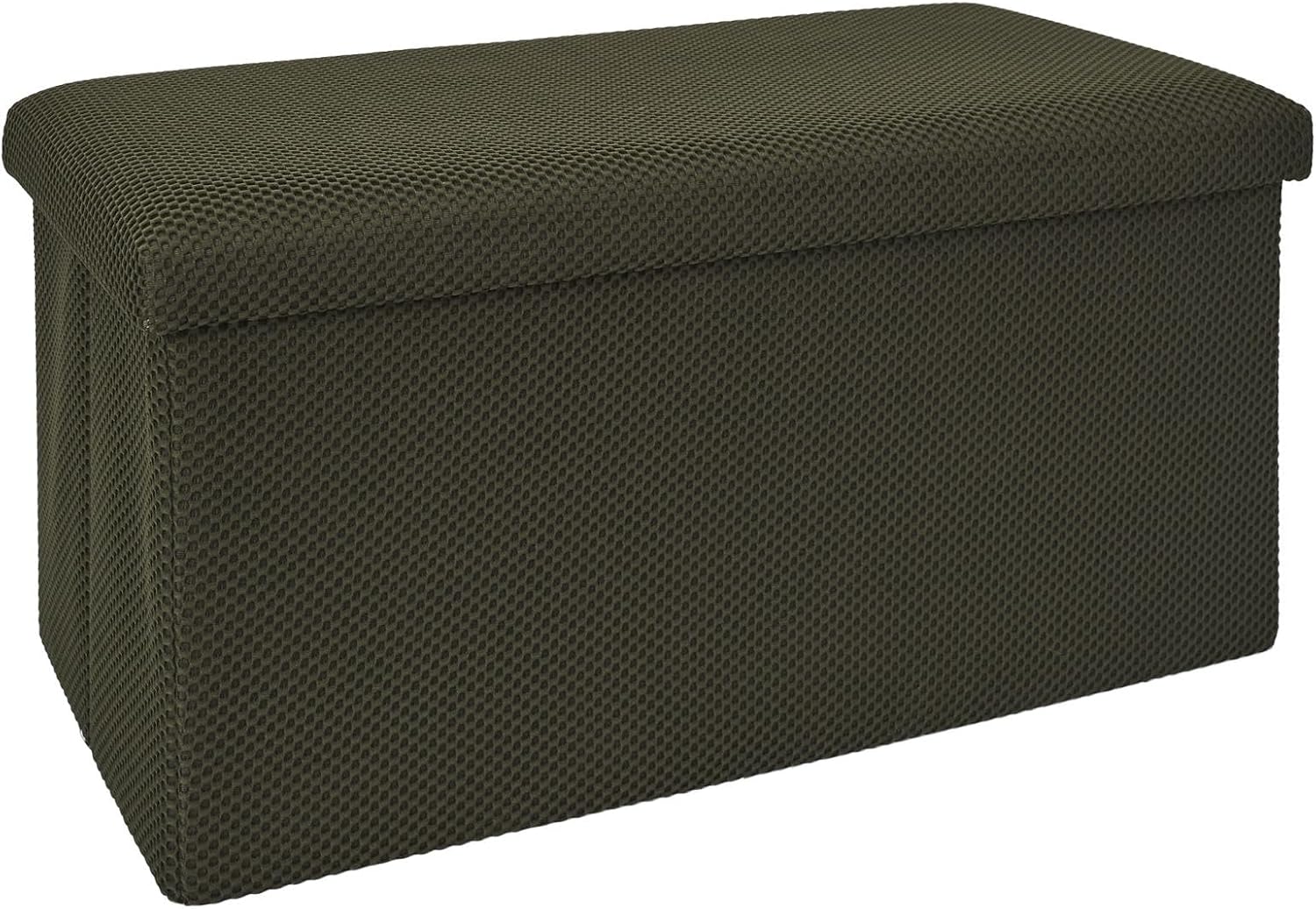 HOME DECO FACTORY, HD0470 Multifunctional Foldable Bank Chest Elegant Design for Storage and Seating Ideal for Living Room or Entrance Area Khaki Size 76 x 38 x 38 cm