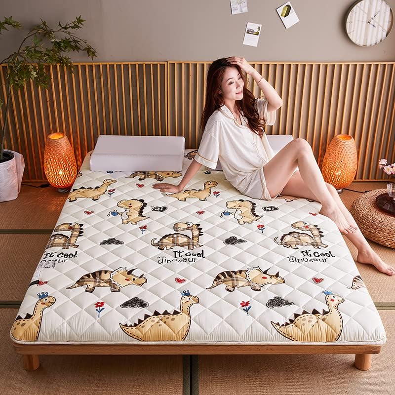 Konsilsa Japanese Futon Mattress, Tatami Floor Mattress Futon Mattress Traditional Japanese Futon Mattress Pad Sleeping Pad Queen King Single Size Roll Up Dorm Guest Mattress Floor Bed