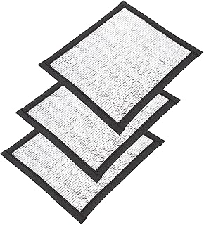 POPETPOP Small Containers Reflective Aluminum Film Reptile Mat: 3pcs Winter Heating Pad Under Tank Terrarium Keep Warming Pet Animals Heater Heating Pad Mat for Snake Lizard Turtle Glass Containers