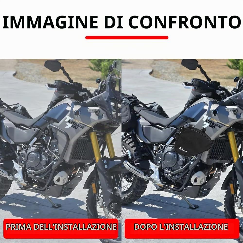 FOR Tenere 700 T7 tenere700 t700 2025 Accessori Nuova borsa protettiva per moto telaio impermeabile barra di protezione borsa porta attrezzi borsa laterale paraurti