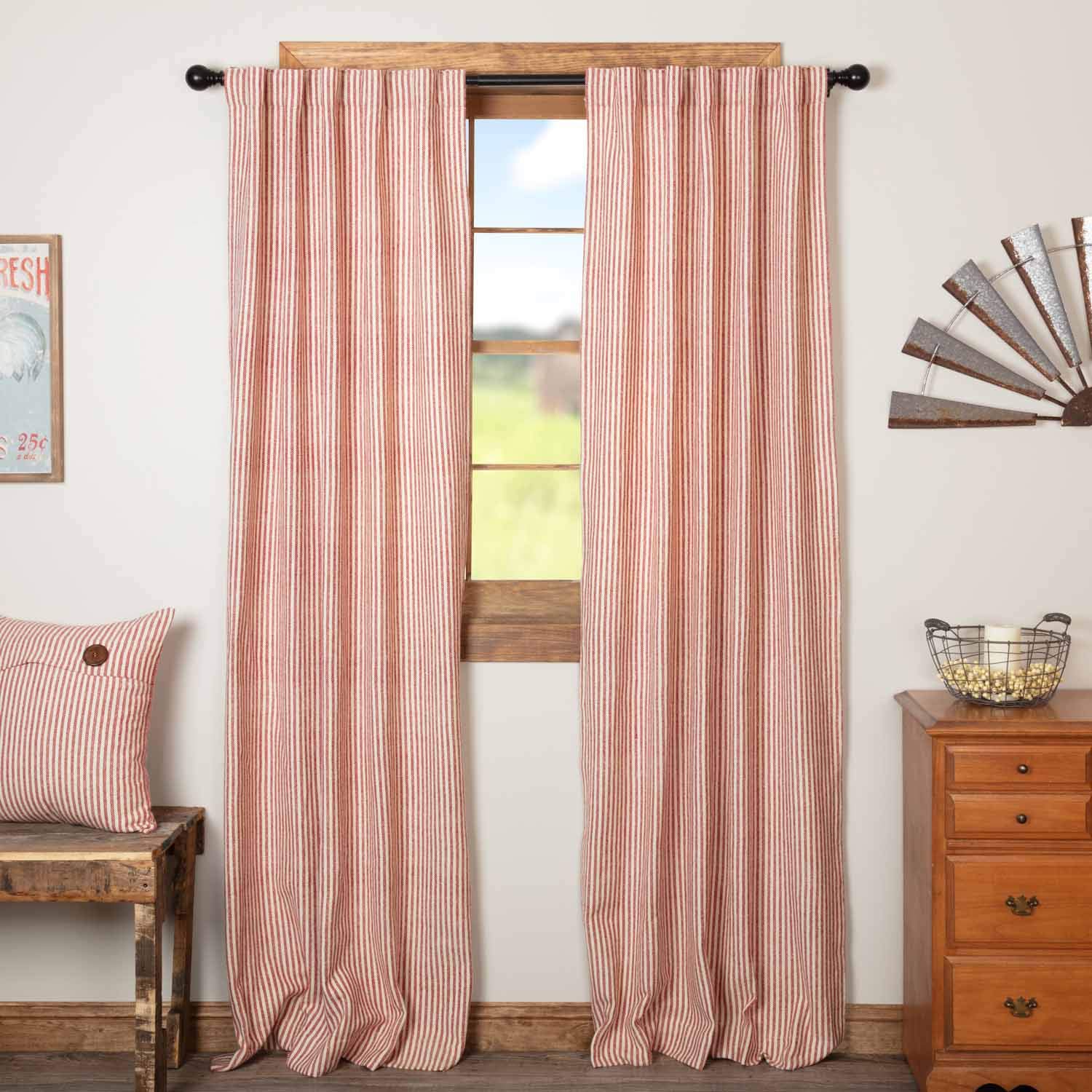 Ticking Fabric Curtains Curtains & Drapes 2023