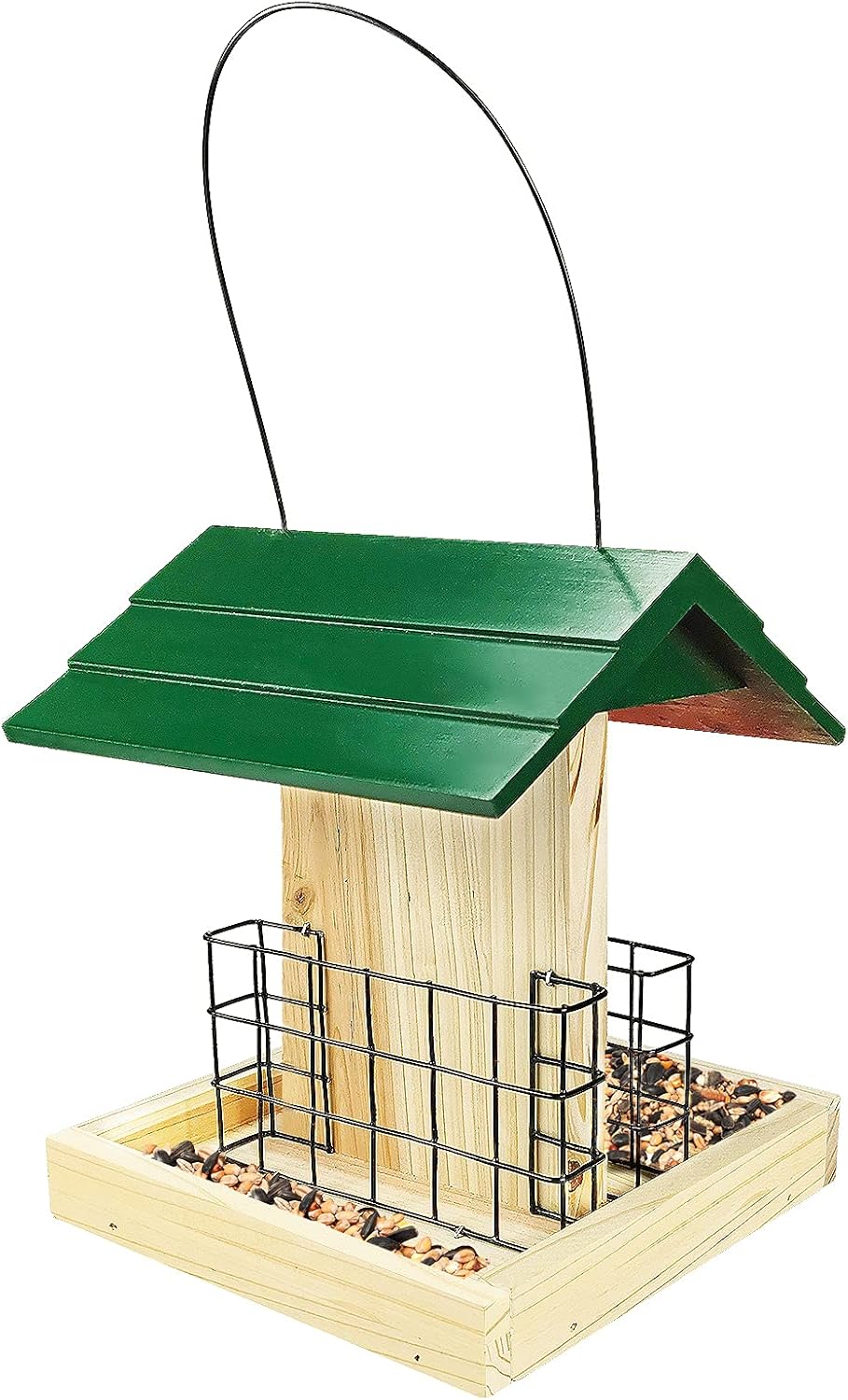 MIXXIDEA Wood Bird Feeder Cedar Bird Feeder Garden Suet
