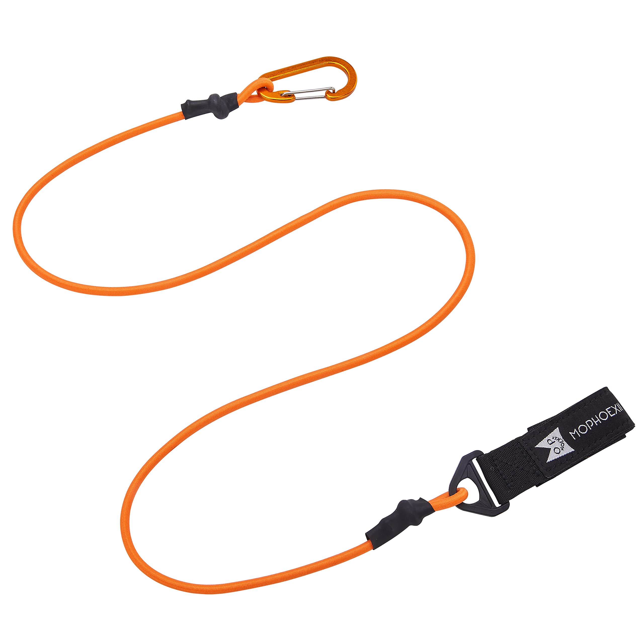 MOPHOEXII Paddle Leash Safety Rod Bungee Rod Holder Gripping Gear,Kayak Paddle Tether Lightweight Coiled Kayak Paddle Leash for SUP Kayaking Canoing Fishing Boating